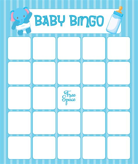 Free Printable Baby Shower Bingo Cards (Blank and Prefilled).